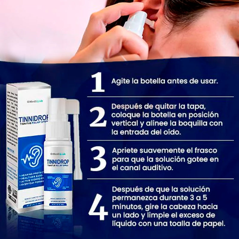 Tinnidrop® |  Spray Limpiador de oídos
