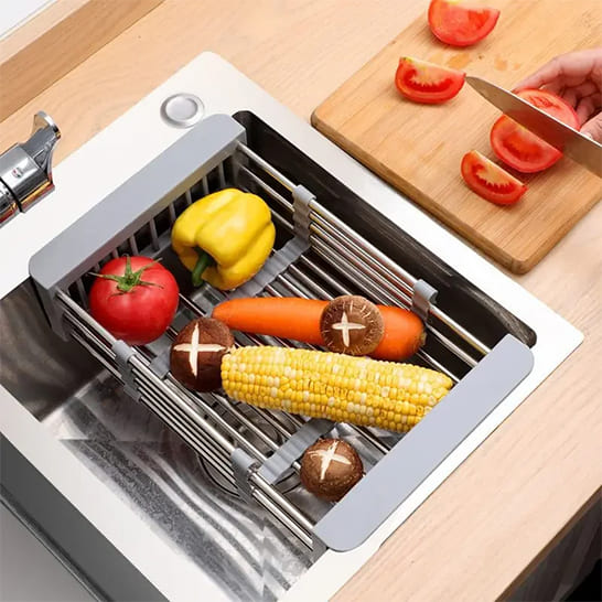 Escurridor Multifuncional PRO ¡Todo Seco y Limpio! 🍽️✨