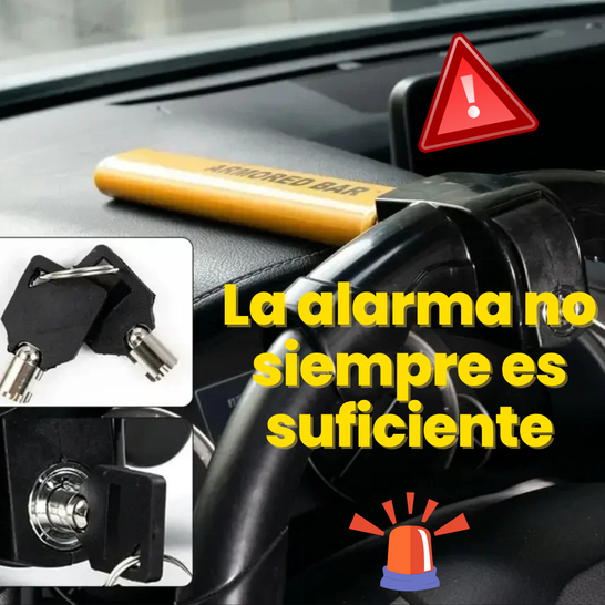 Bloqueo de Seguridad para Auto con Barra Tipo T | Antirrobo de Impacto Rápido y Potente
