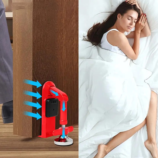 Tope de puerta con alarma que protege tu descanso donde estés 🔒🚪