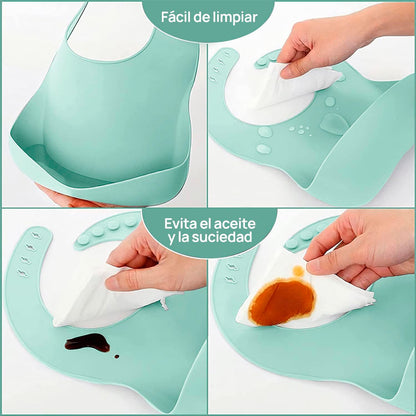 🍼 Set de Alimentación de Silicona para Bebés | 8 Piezas