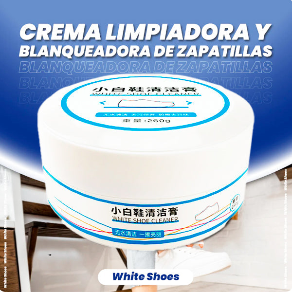 Crema limpiadora y blanqueadora de zapatillas - White Shoes™