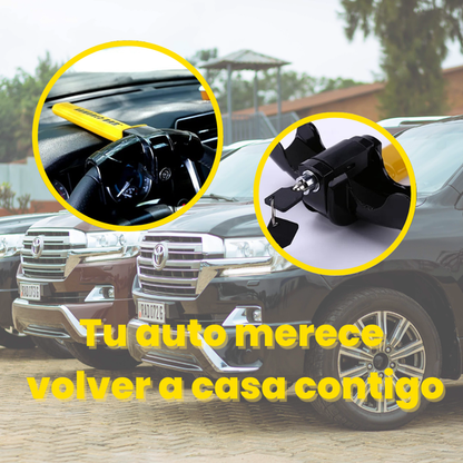 Bloqueo de Seguridad para Auto con Barra Tipo T | Antirrobo de Impacto Rápido y Potente