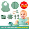 🍼 Set de Alimentación de Silicona para Bebés | 8 Piezas