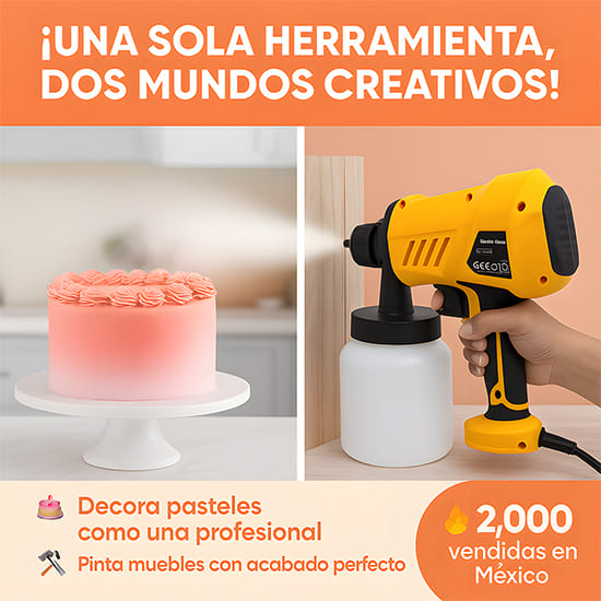Pistola Eléctrica Pulverizadora: Pinta y decora con resultados profesionales 🎨